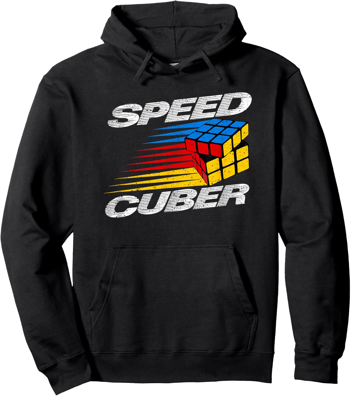 The Melting Cube - Competitive Speed Cubing Merch -Adults, Kids Black 3x3 Cube Math Game Hoodie - Hoodie | Black