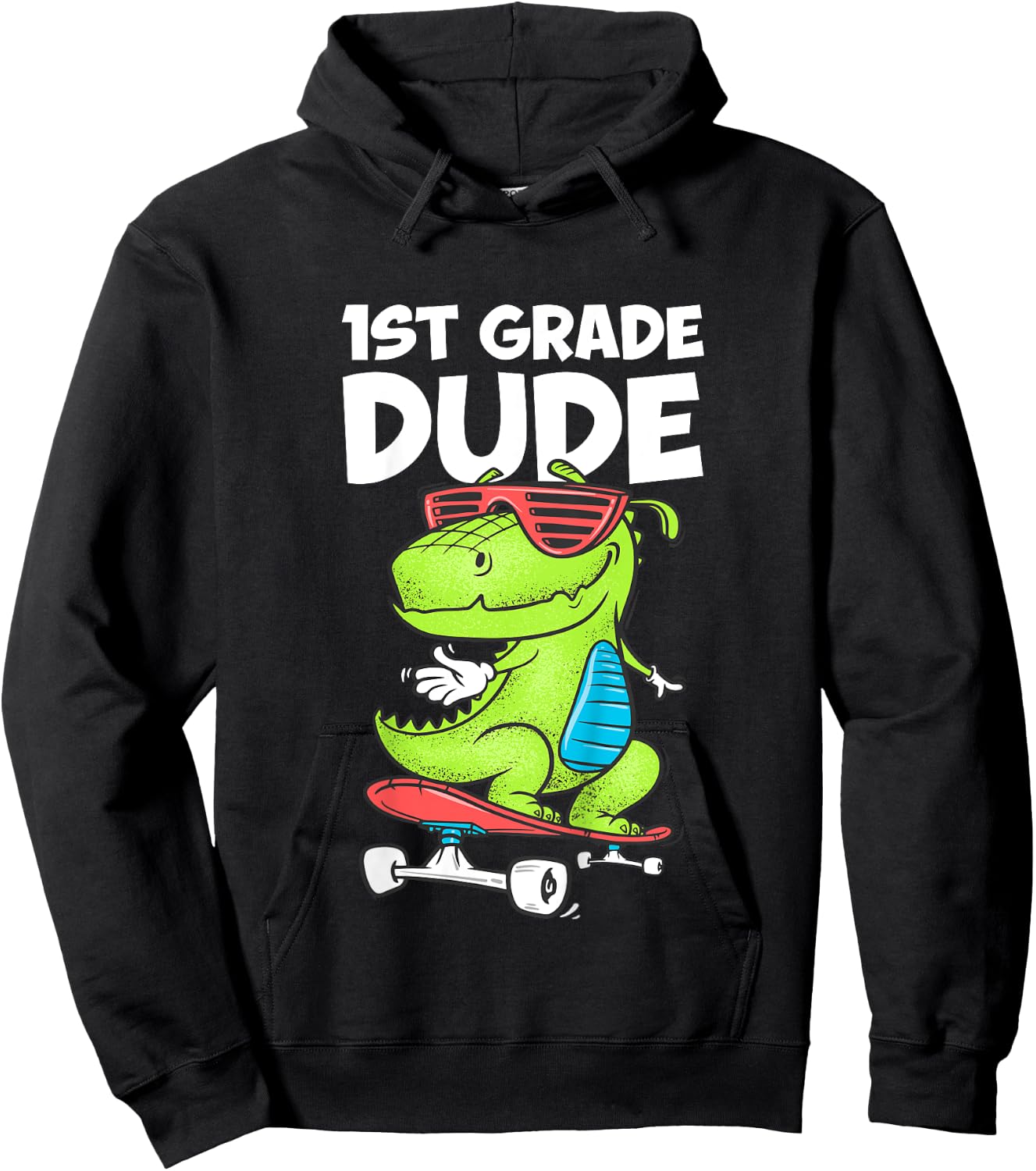 1st Grade Dude Shirt First Grade Boy Girl Back To School Hoodie - Hoodie | Black