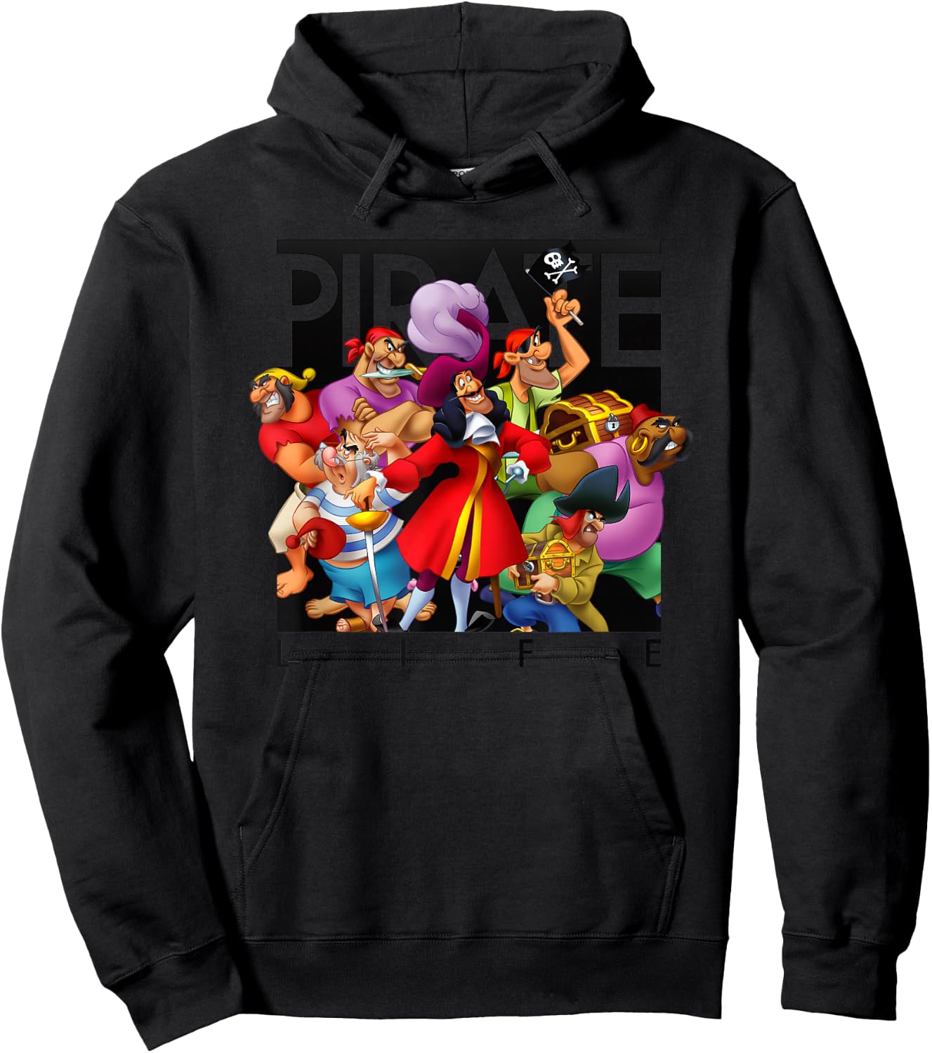 Peter Pan - Captain Hook Pirate Life Hoodie - Hoodie | Black