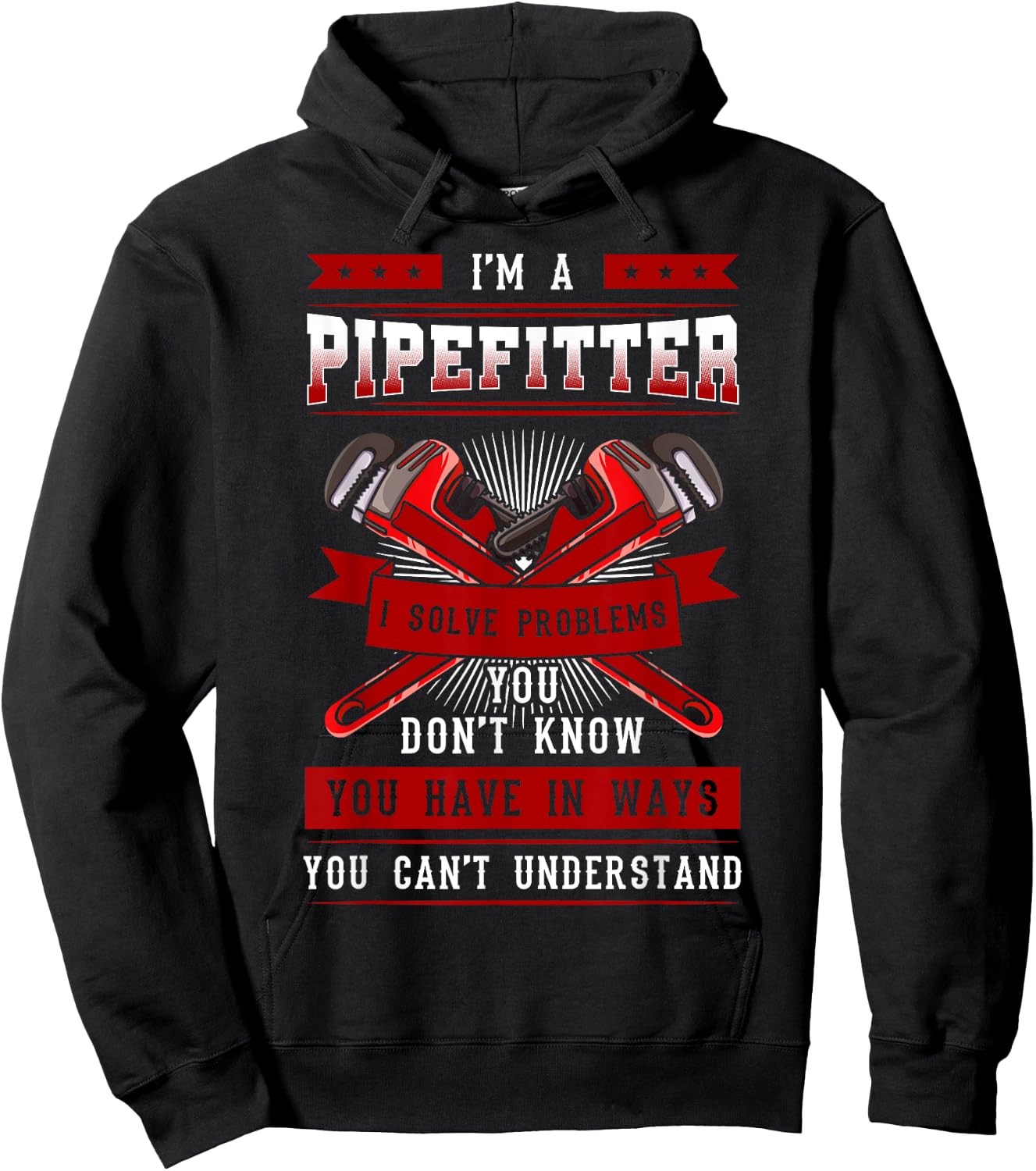 Pipefitter Mechanical Funny Industrial Pipe Steamfitter Hoodie - Hoodie | Black
