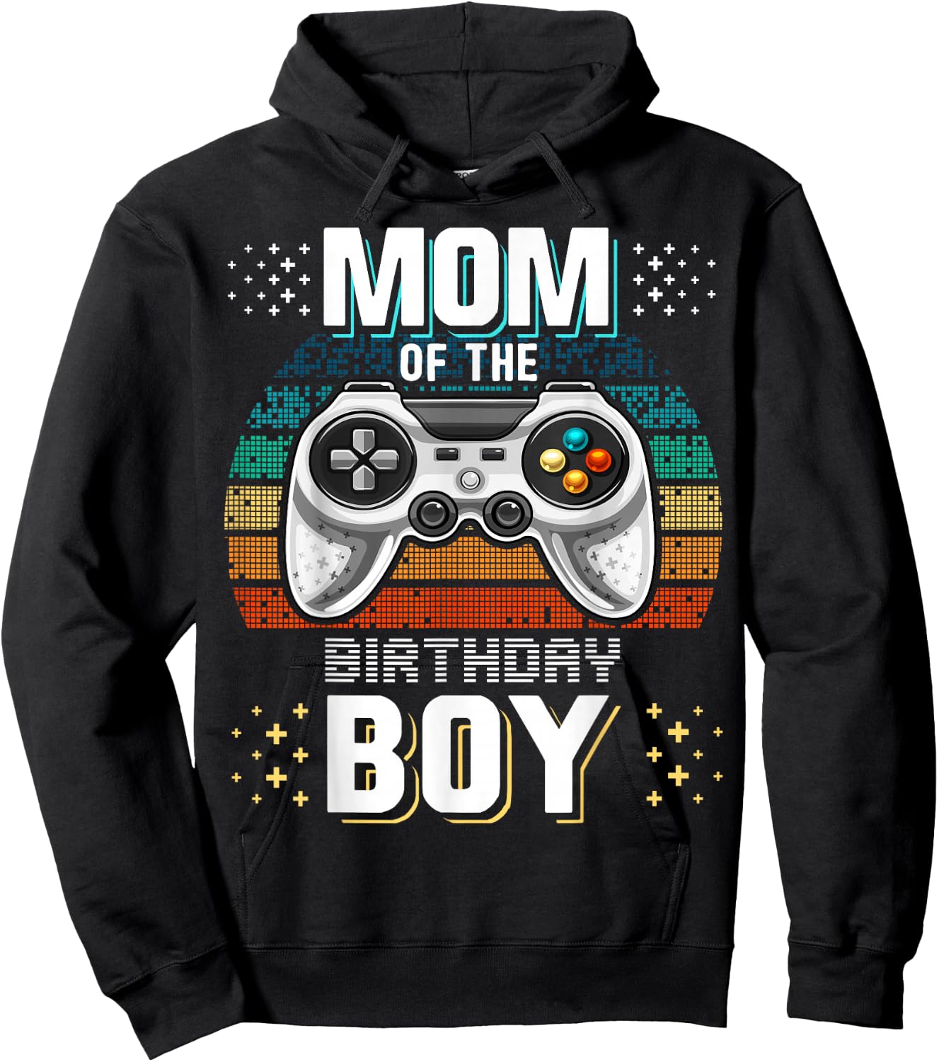 Mom of the Birthday Boy Matching Video Gamer Birthday Party Hoodie - Hoodie | Black
