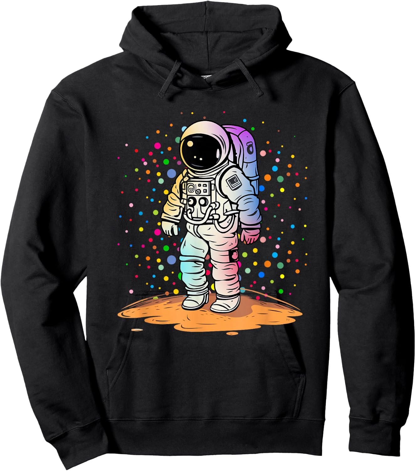 Funny Astronaut Polka Dots Lover Happy Dot Day Girl Boy Kid Hoodie - Hoodie | Black