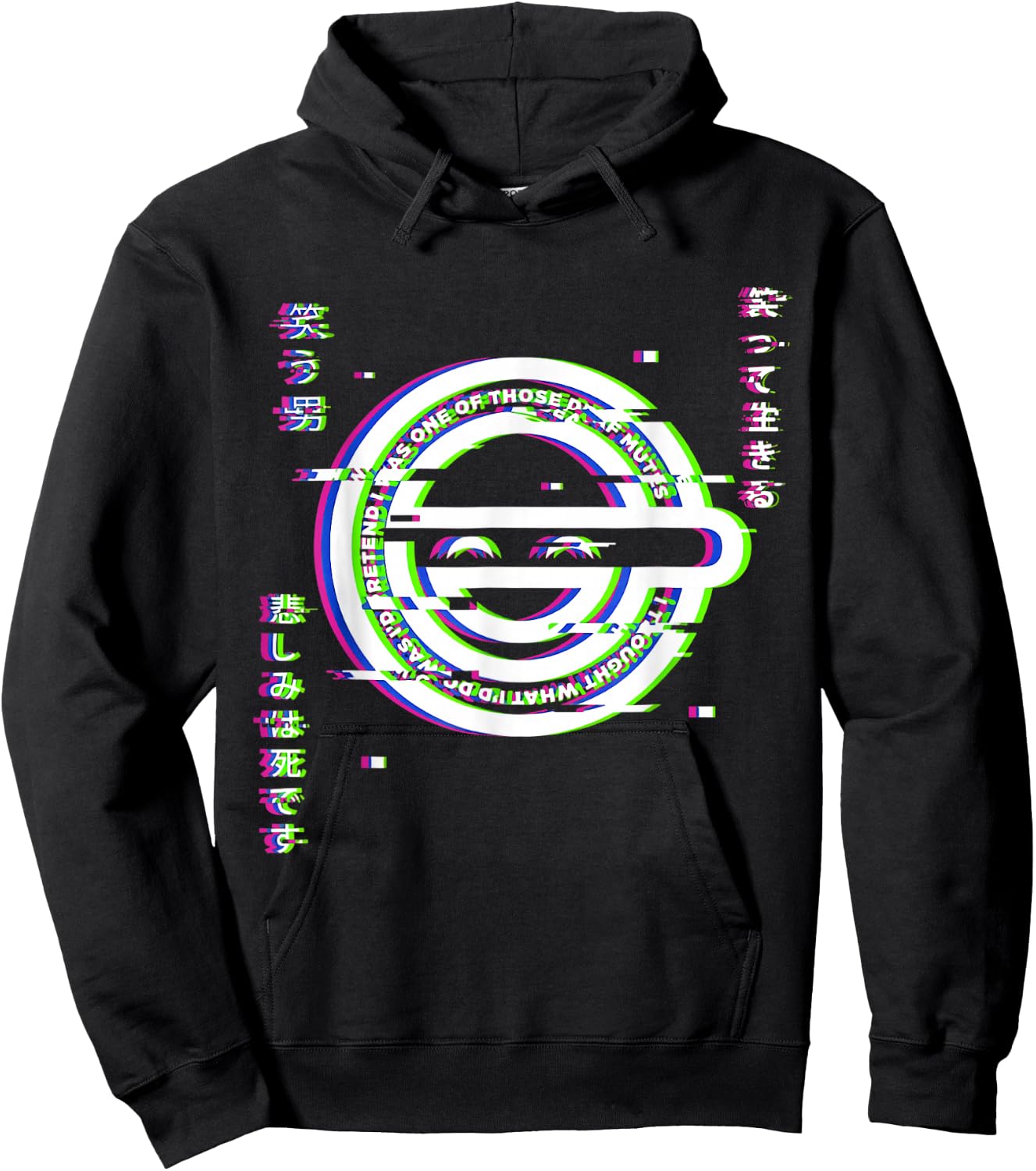 Ghost Hacker Laughing Japanese Man Anime and Manga Otaku Hoodie - Hoodie | Black