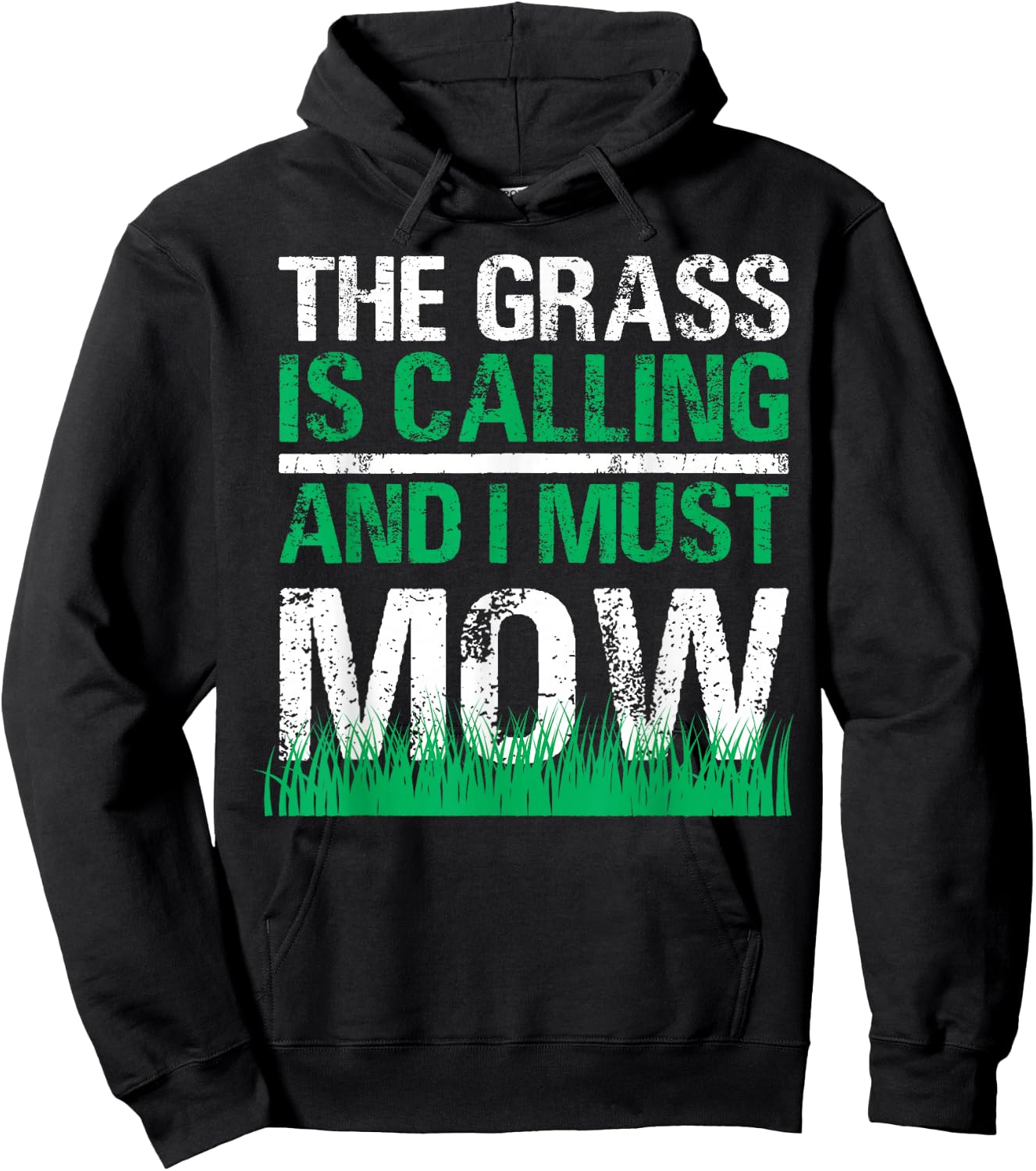 Funny Lawn Mower The Grass Calls Gardening Lawn Tractor Hoodie - Hoodie | Black