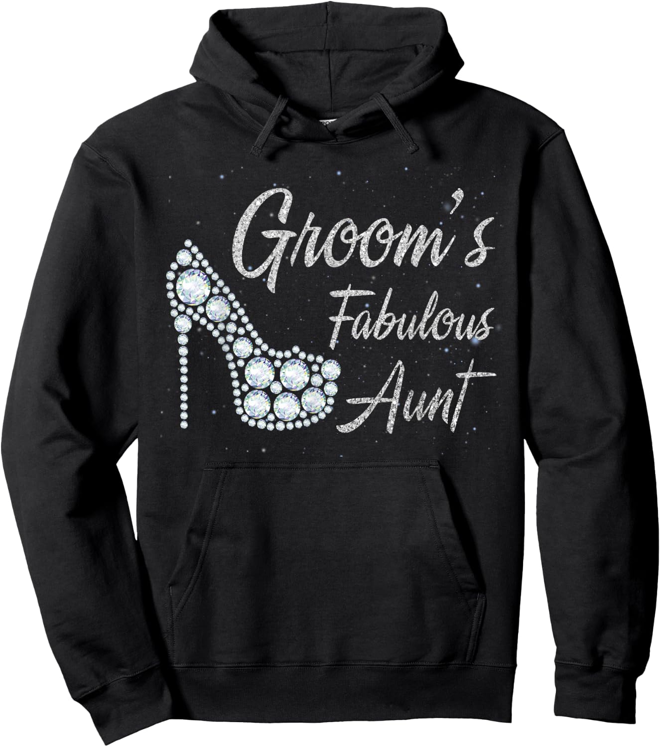 Groom's Fabulous Aunt, Aunt Of The Groom Hoodie - Hoodie | Black