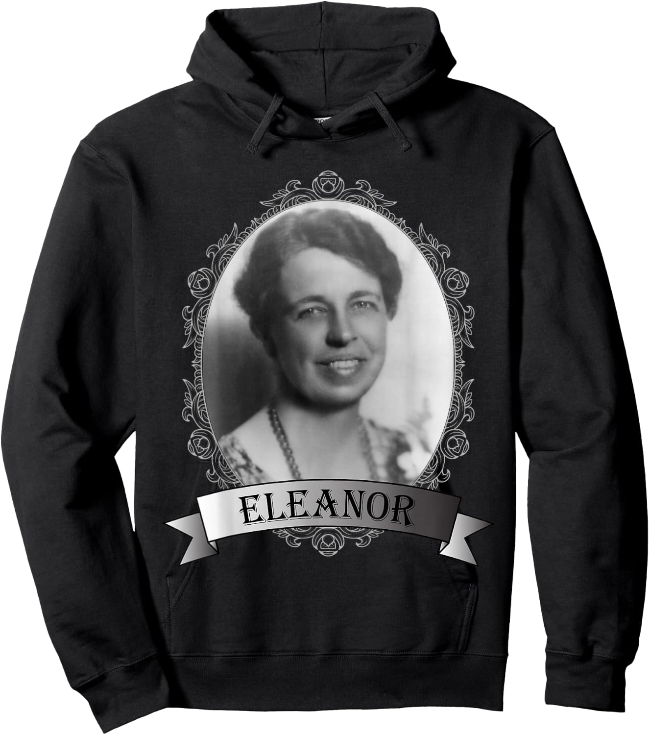 Eleanor Roosevelt Portrait Hoodie - Hoodie | Black