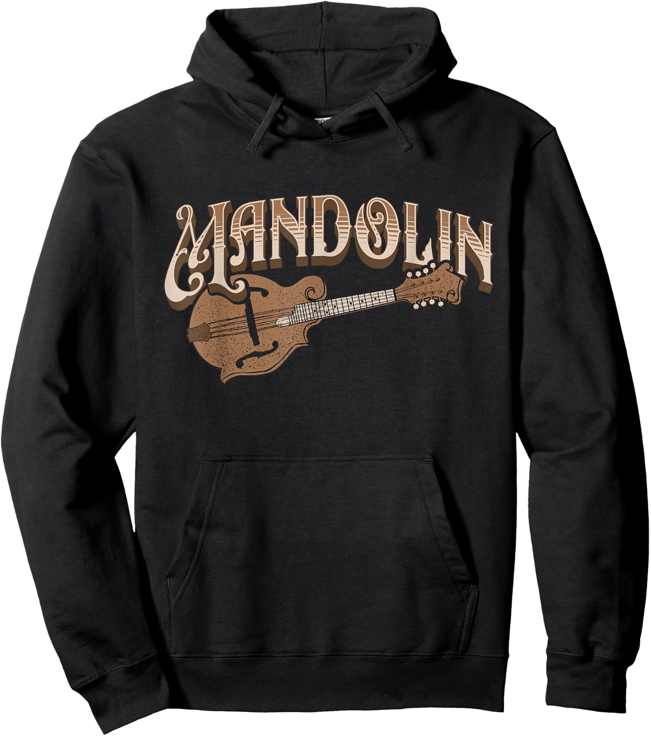 Mandolin - Bluegrass Folk Music Mandolin Player Musicians Hoodie - Hoodie | Black