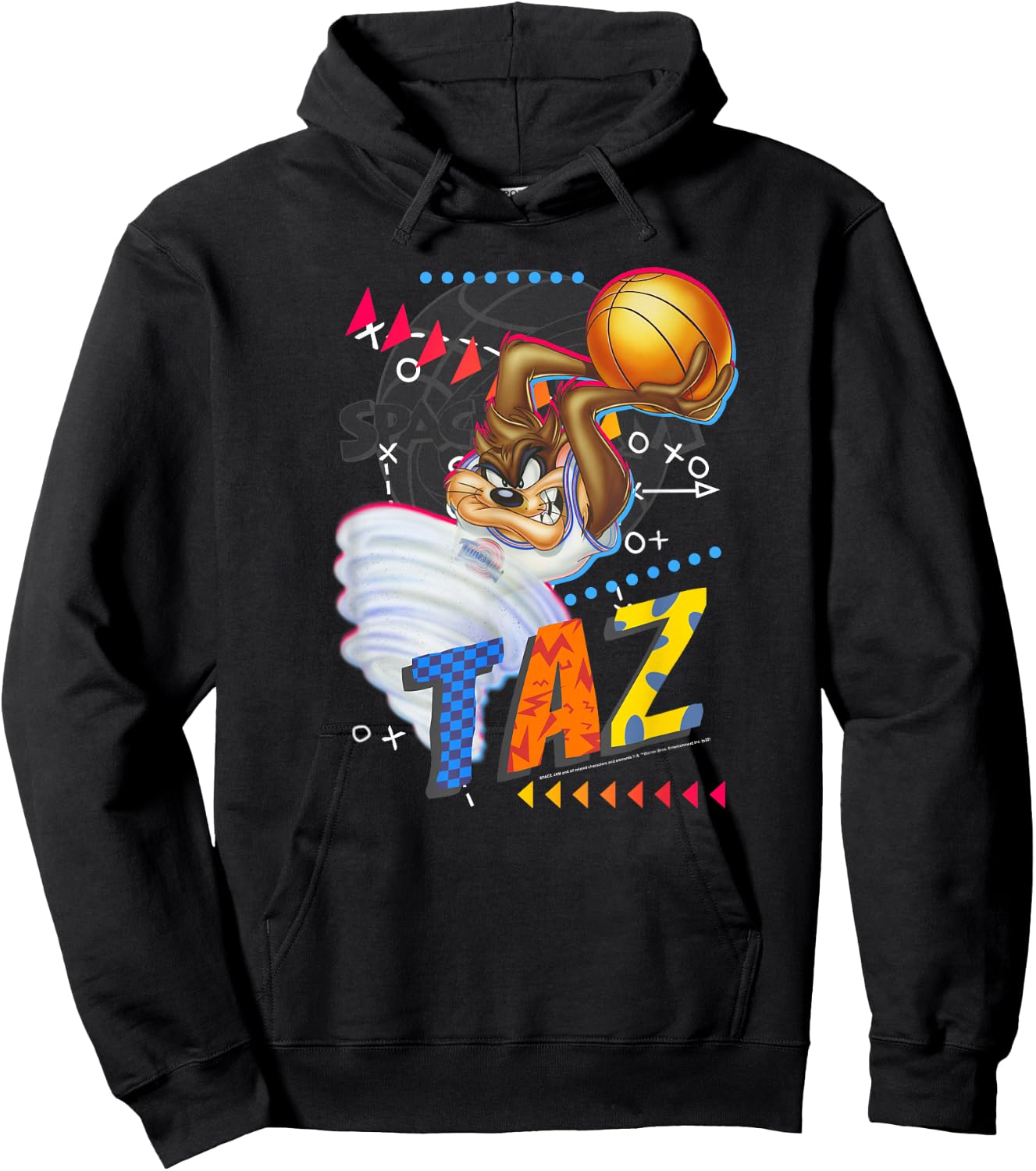 Space Jam Tasmanian Devil Retro Baller Hoodie - Hoodie | Black