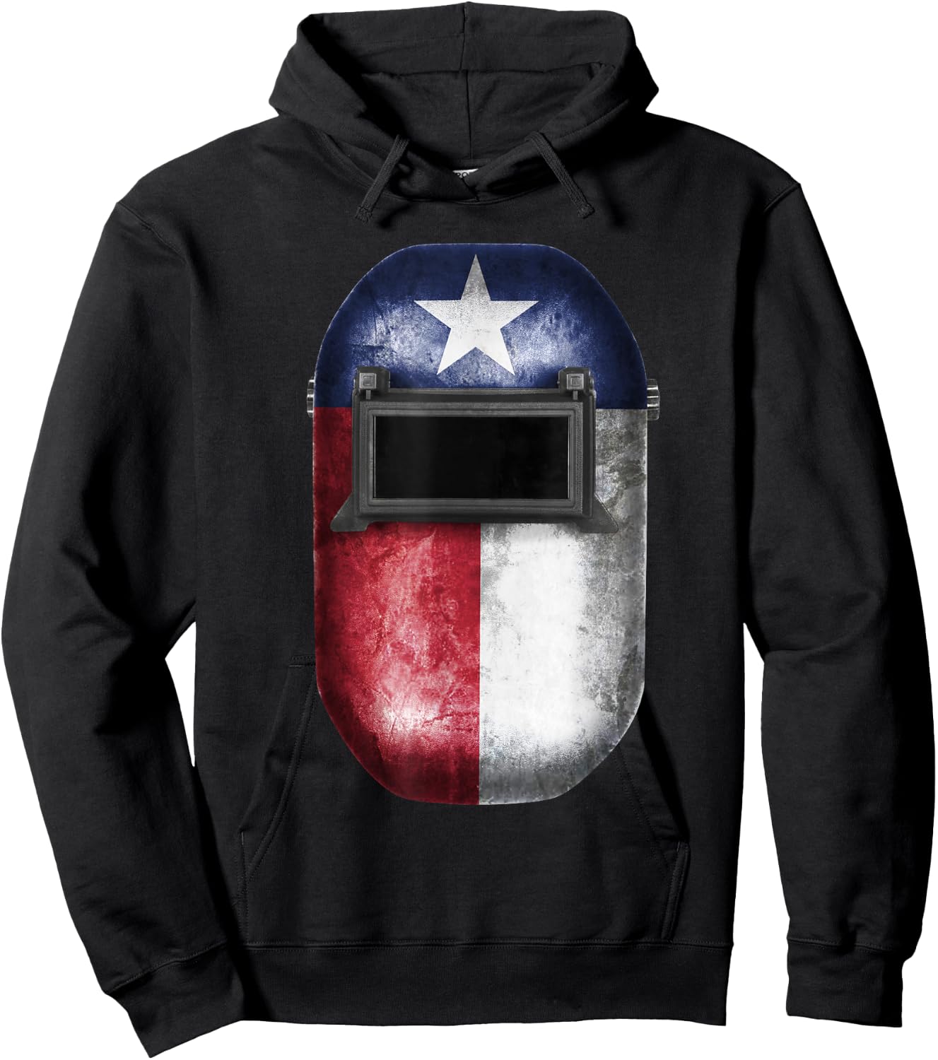 Texas Flag Welders Helmet Cool Welding & Fabricator Gift Hoodie - Hoodie | Black
