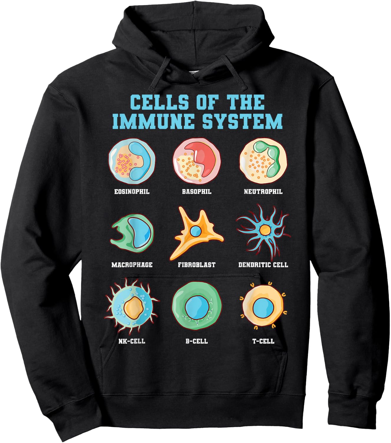 Molecular Biology Biologist Genetic Scientist Immune System Hoodie - Hoodie | Black