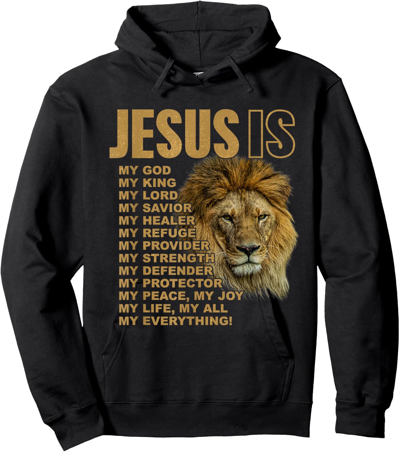 Jesus Is My All My Everything My God Lord Savior Hoodie - Hoodie | Black