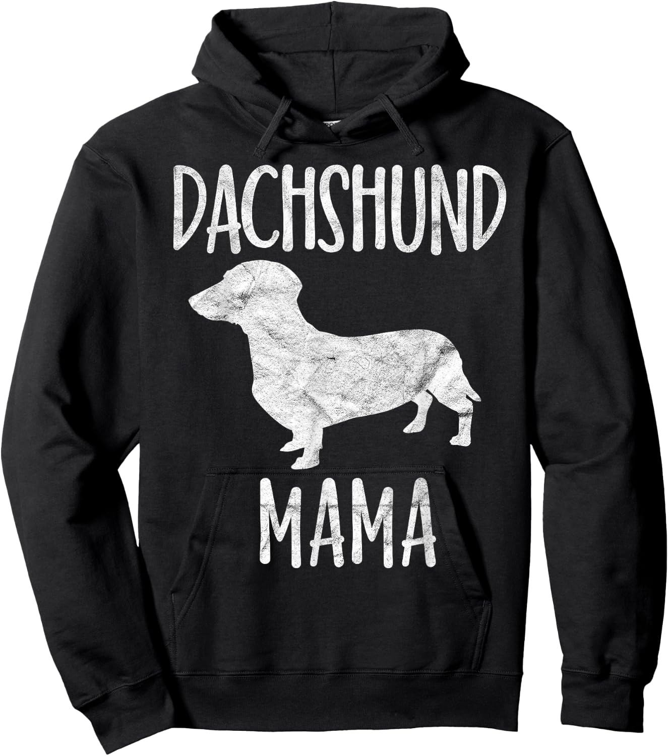 Vintage Dachshund Mama Gift Doxie Mom Pet Dog Owner Mother Hoodie - Hoodie | Black