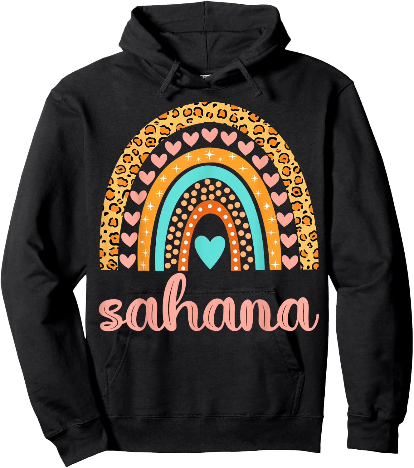 Sahana Sahana Name Birthday Shirt Gift Hoodie - Hoodie | Black