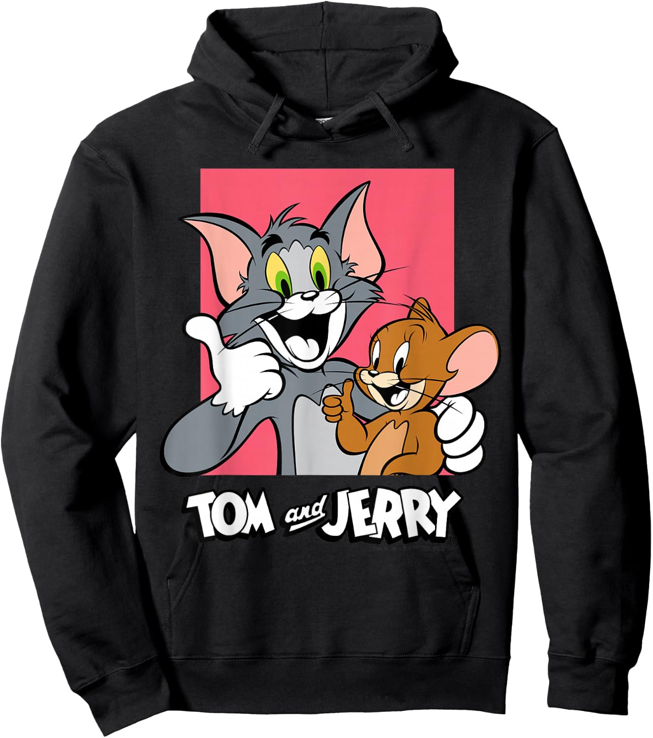 Tom & Jerry Thumbs Up Hoodie - Hoodie | Black