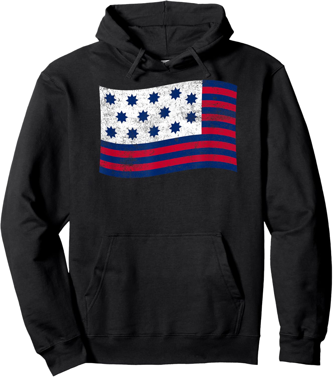 Guilford Courthouse Flag – American History Patriotic Hoodie - Hoodie | Black