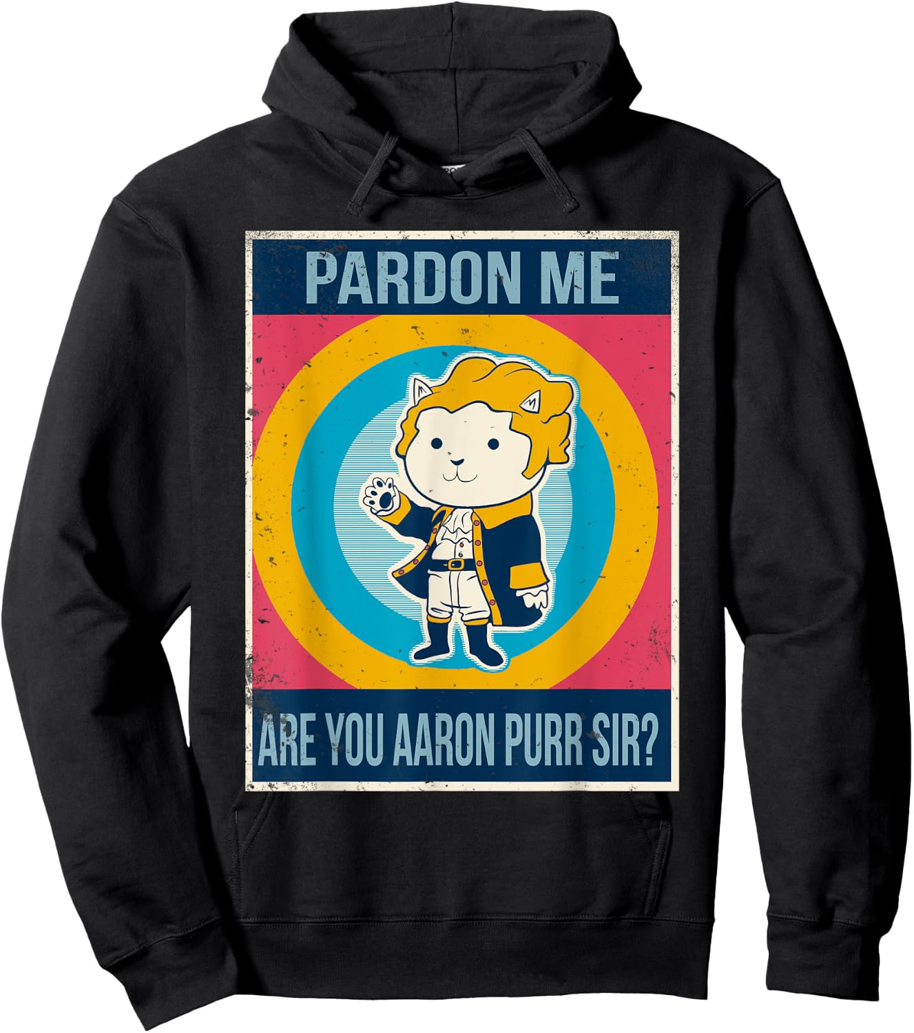 Hamilton Cat Hoodie - Hoodie | Black