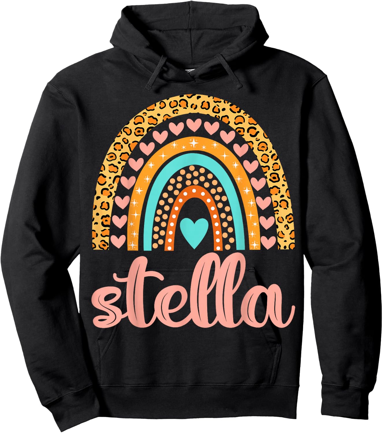 Stella Stella Name Birthday Shirt Gift Hoodie - Hoodie | Black