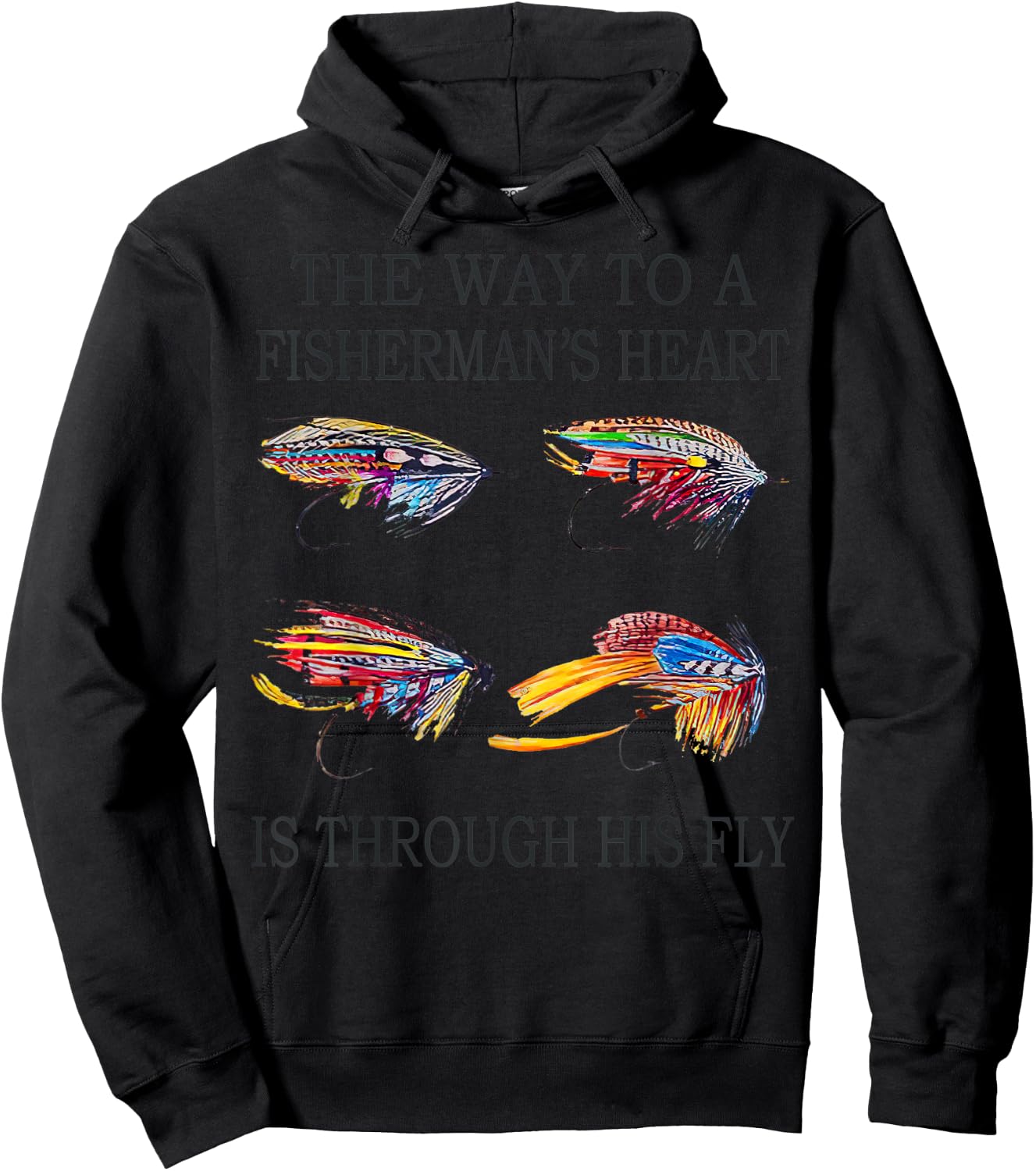 The Way To A Man's Heart Is Through His Fly Vintage Hoodie - Hoodie | Black