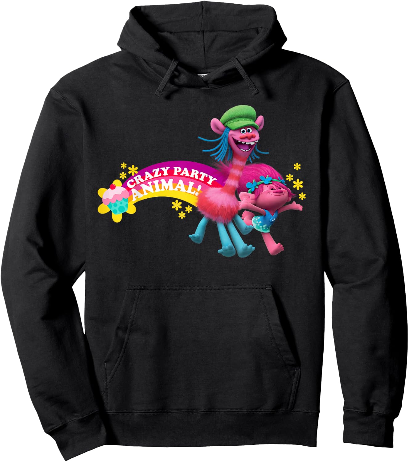 DreamWorks' Trolls Poppy & Cooper Party Animal Hoodie - Hoodie | Black