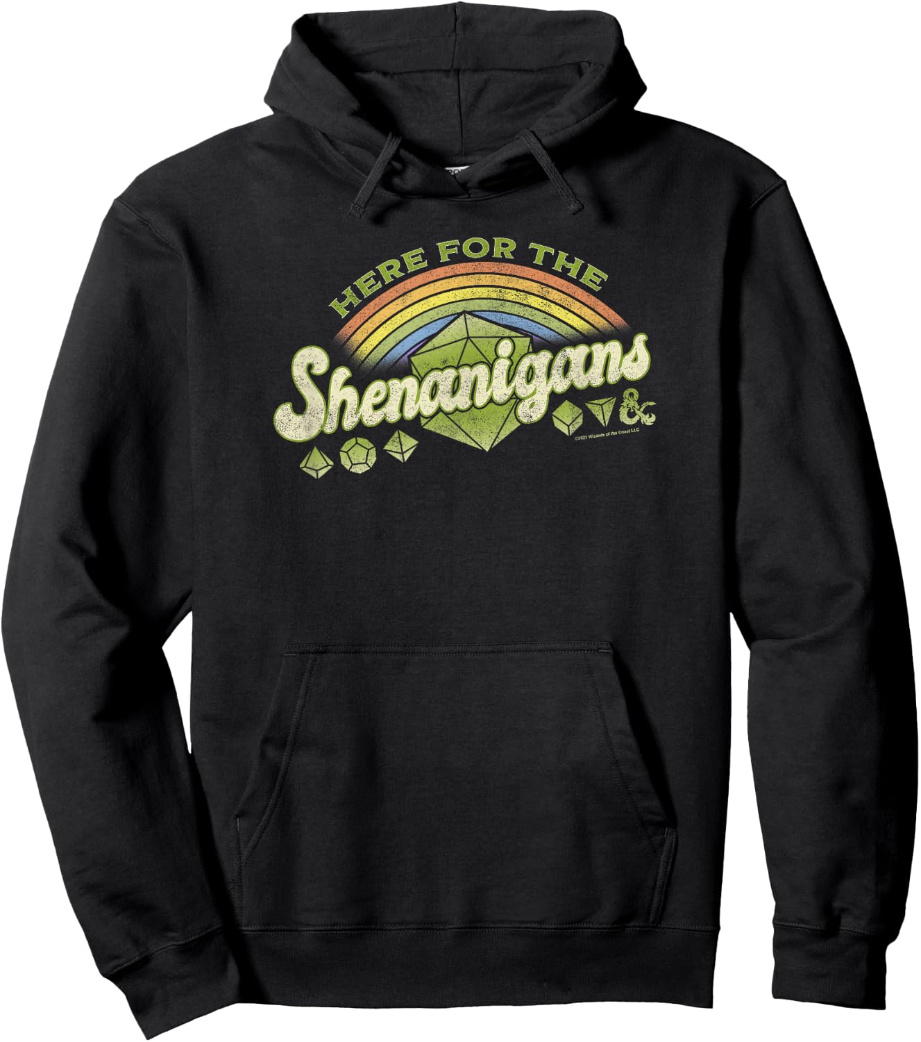 Dungeons & Dragons Here For The Shenanigans St. Patrick's Hoodie - Hoodie | Black