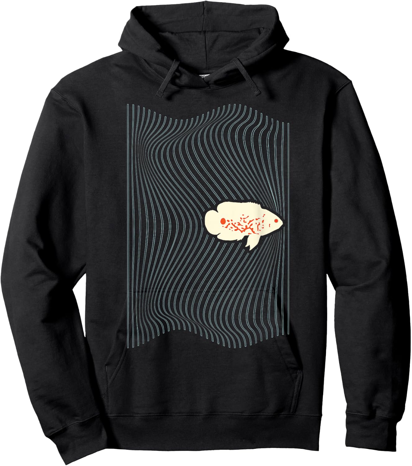 Albino Oscar Fish Shirt American cichlid for Aquarium Geeks Hoodie - Hoodie | Black