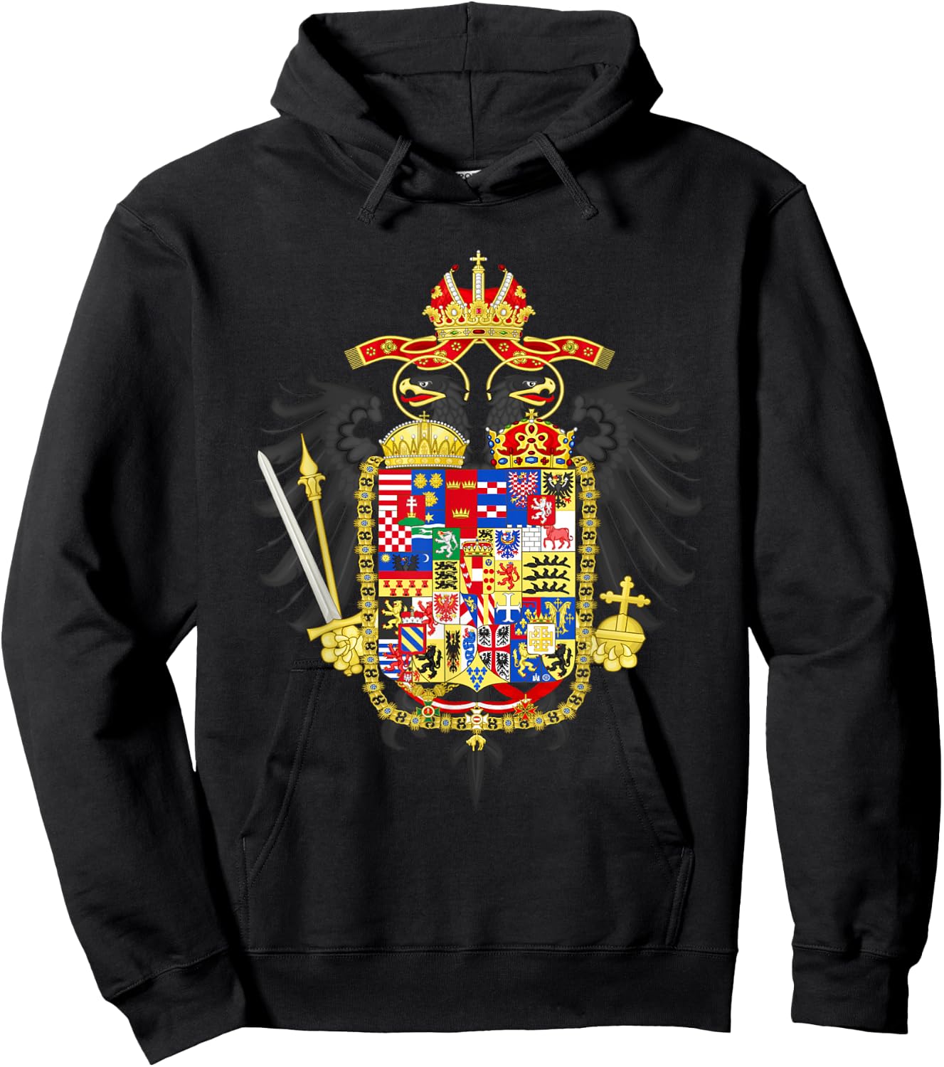 Habsburg Coat of Arms Holy Roman Empire Hoodie - Hoodie | Black