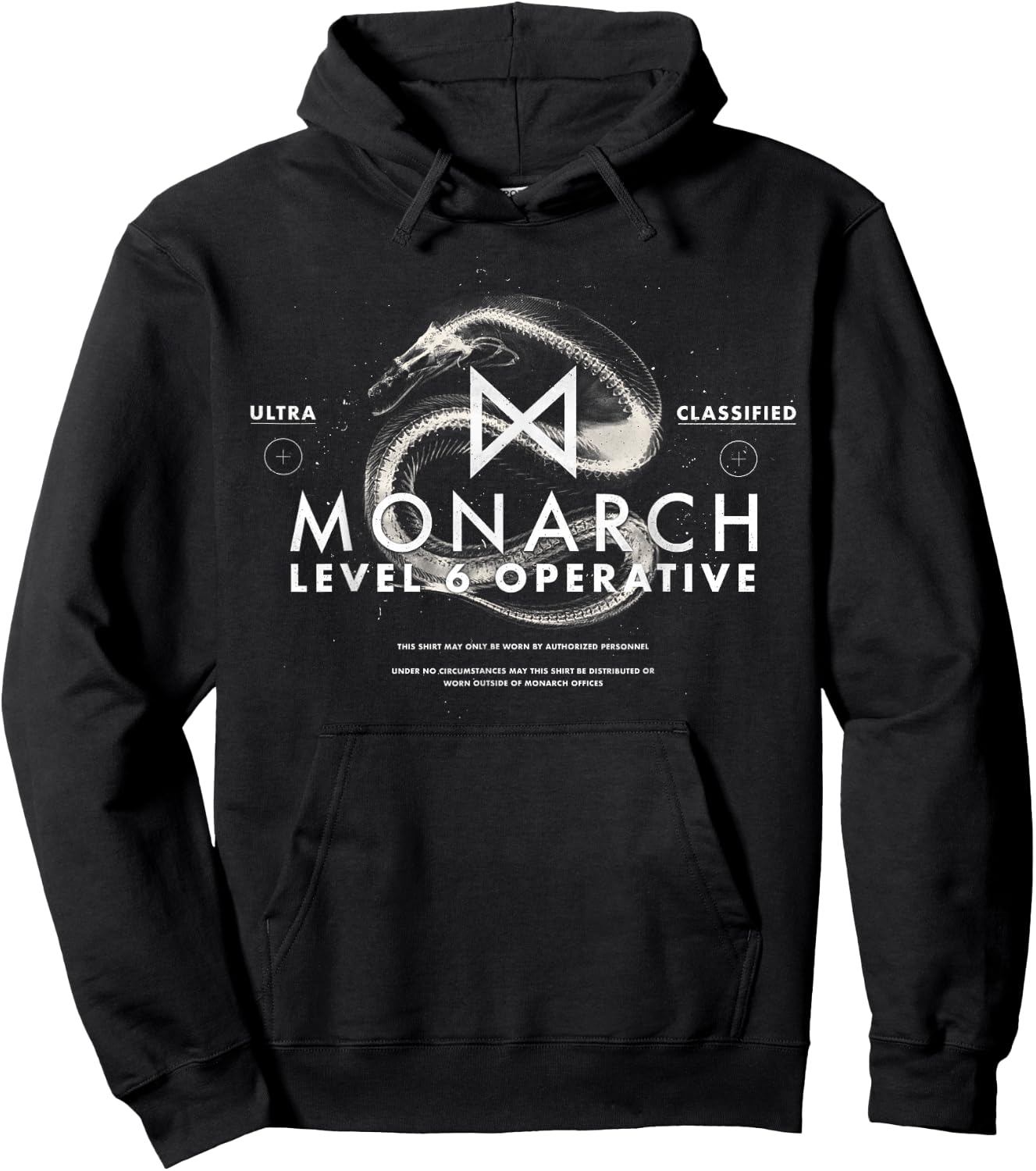 Godzilla vs Kong - Official Monarch Operative Hoodie - Hoodie | Black