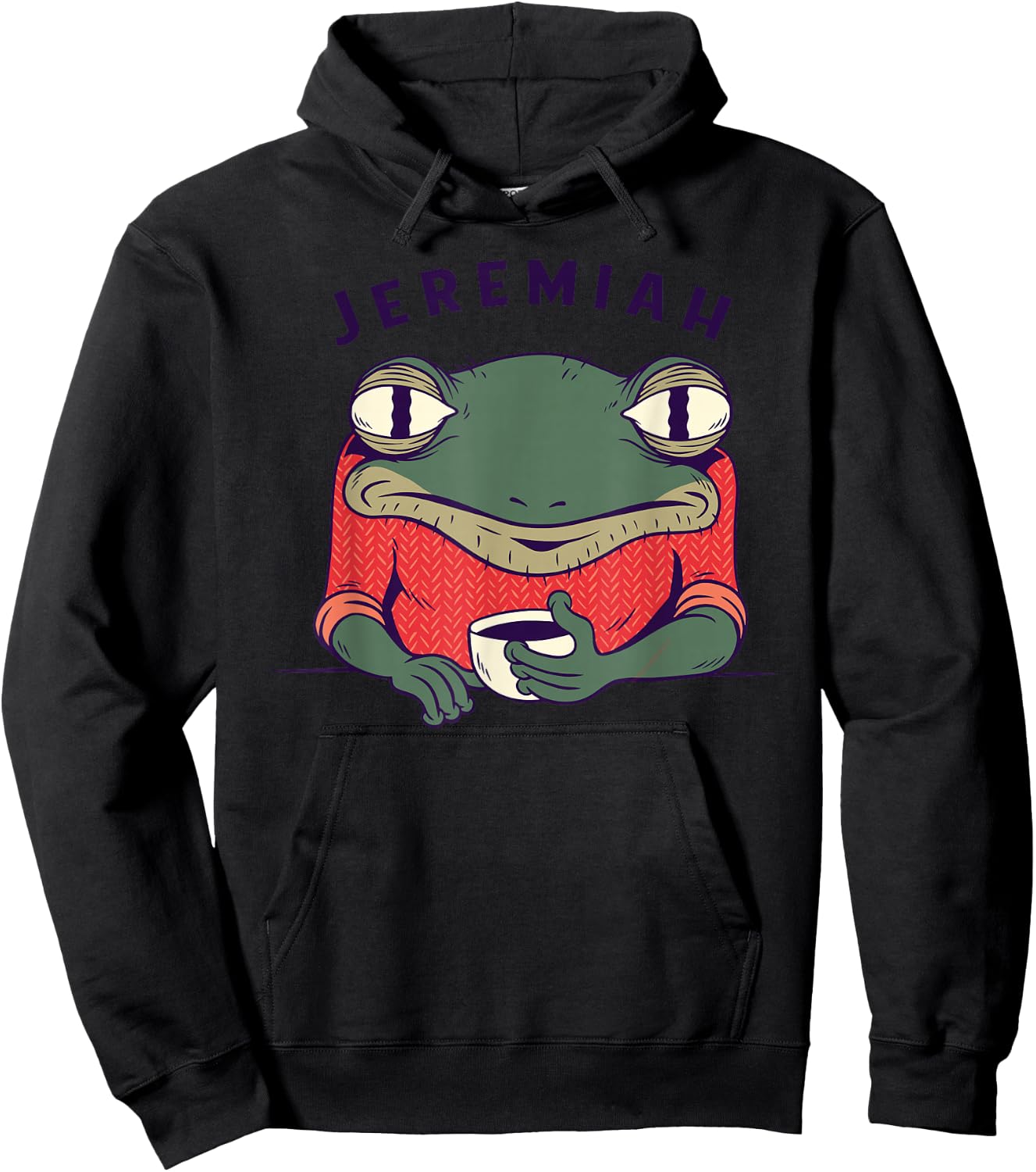 Music Lovers Funny Jeremiah The Bullfrog Retro Music Hoodie - Hoodie | Black