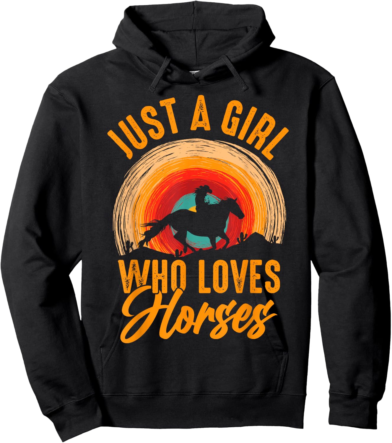 Just A Girl Who Loves Horses Hoodie - Hoodie | Black