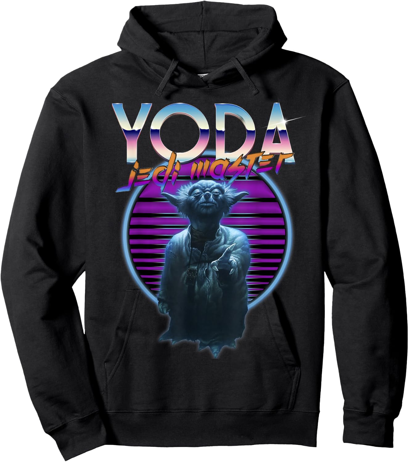 Star Wars Yoda Jedi Master The Ultimate Retro 80's Hoodie - Hoodie | Black