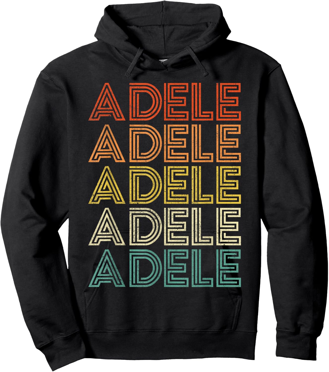 Adele Personalized Name Gifts Black Classic Fit Hoodie - Hoodie | Black