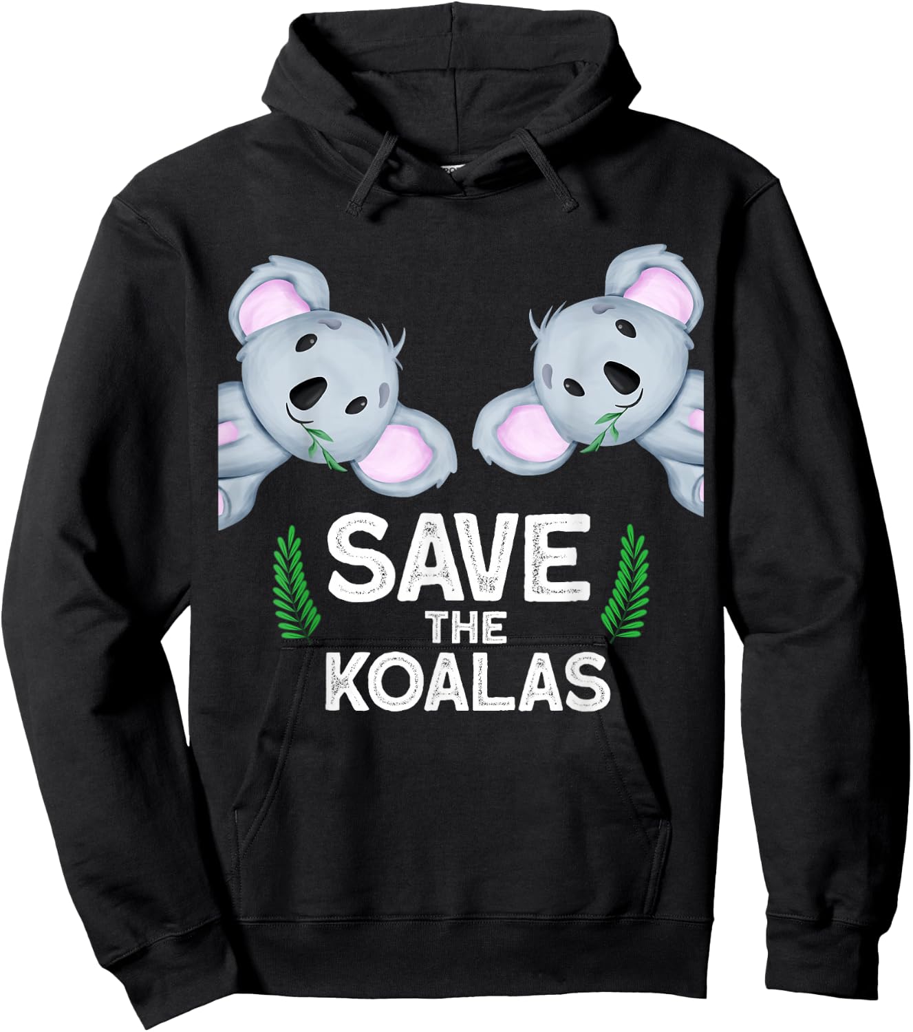 save the koalas Australia Nature Koala Hoodie - Hoodie | Black