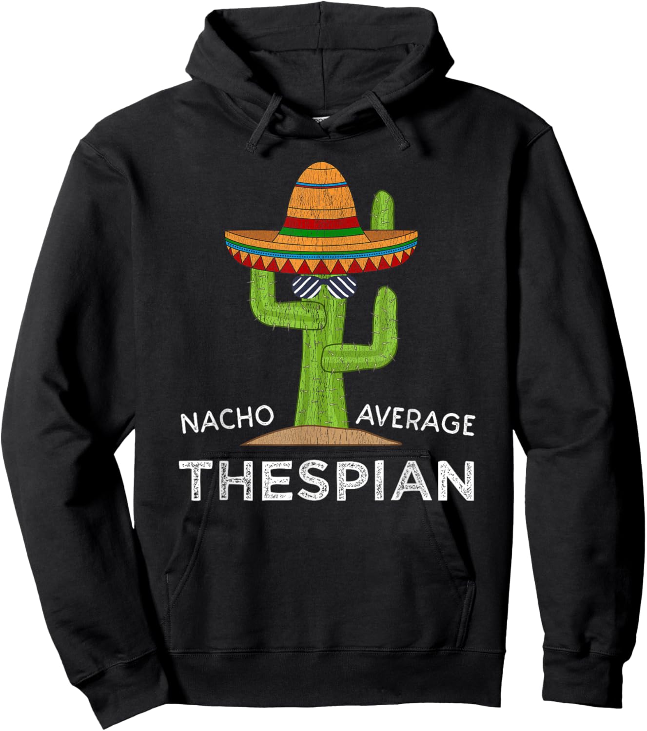 Cartba Thespian Co. Cute Funny Theater Thespian - Black, -Adults, -Kids, Short Sleeve, , Novelty Hoodie - Hoodie | Black