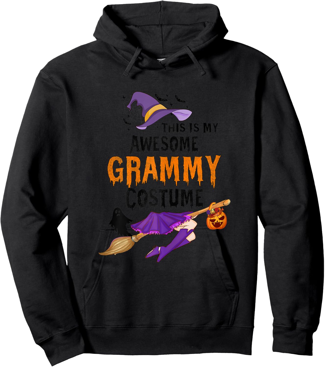This Is My Awesome Grammy Costume Halloween Spooky Women Hoodie - Hoodie | Black