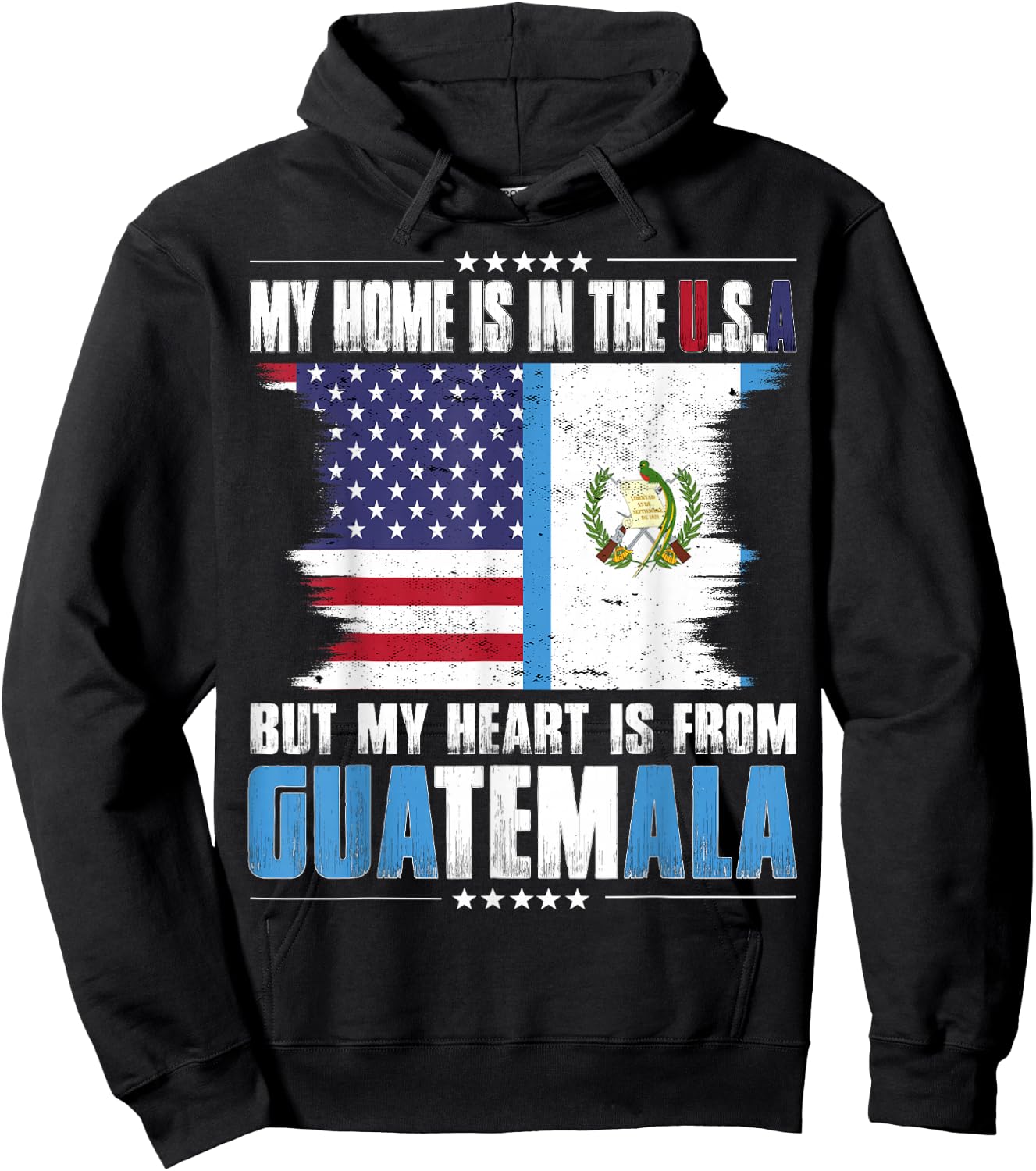 American Grown Patriot Guatemalan American from Guatemala Hoodie - Hoodie | Black
