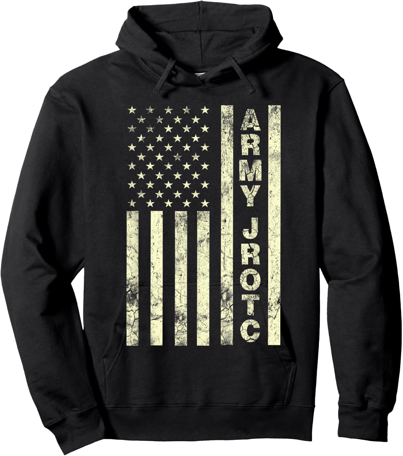 Cool United States Army USA Junior ROTC US Flag Army JROTC Hoodie - Hoodie | Black