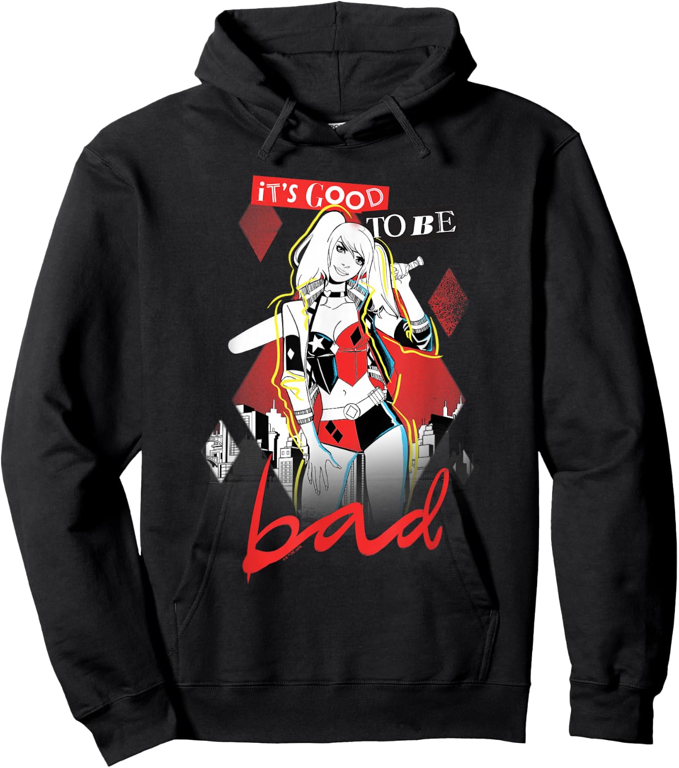 Harley Quinn Good to be Bad Black Hoodie - Hoodie | Black