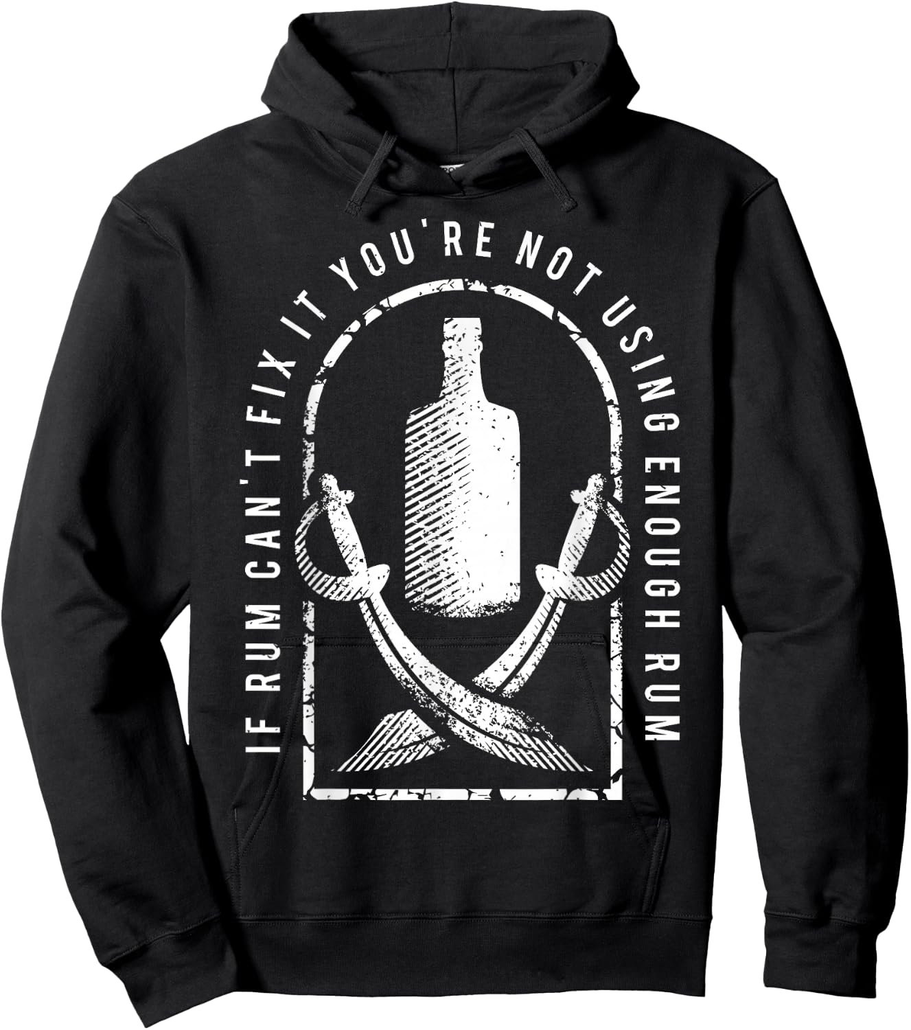 Funny Pirate Freebooter Buccaneer Caribbean Adventure Shirt Hoodie - Hoodie | Black