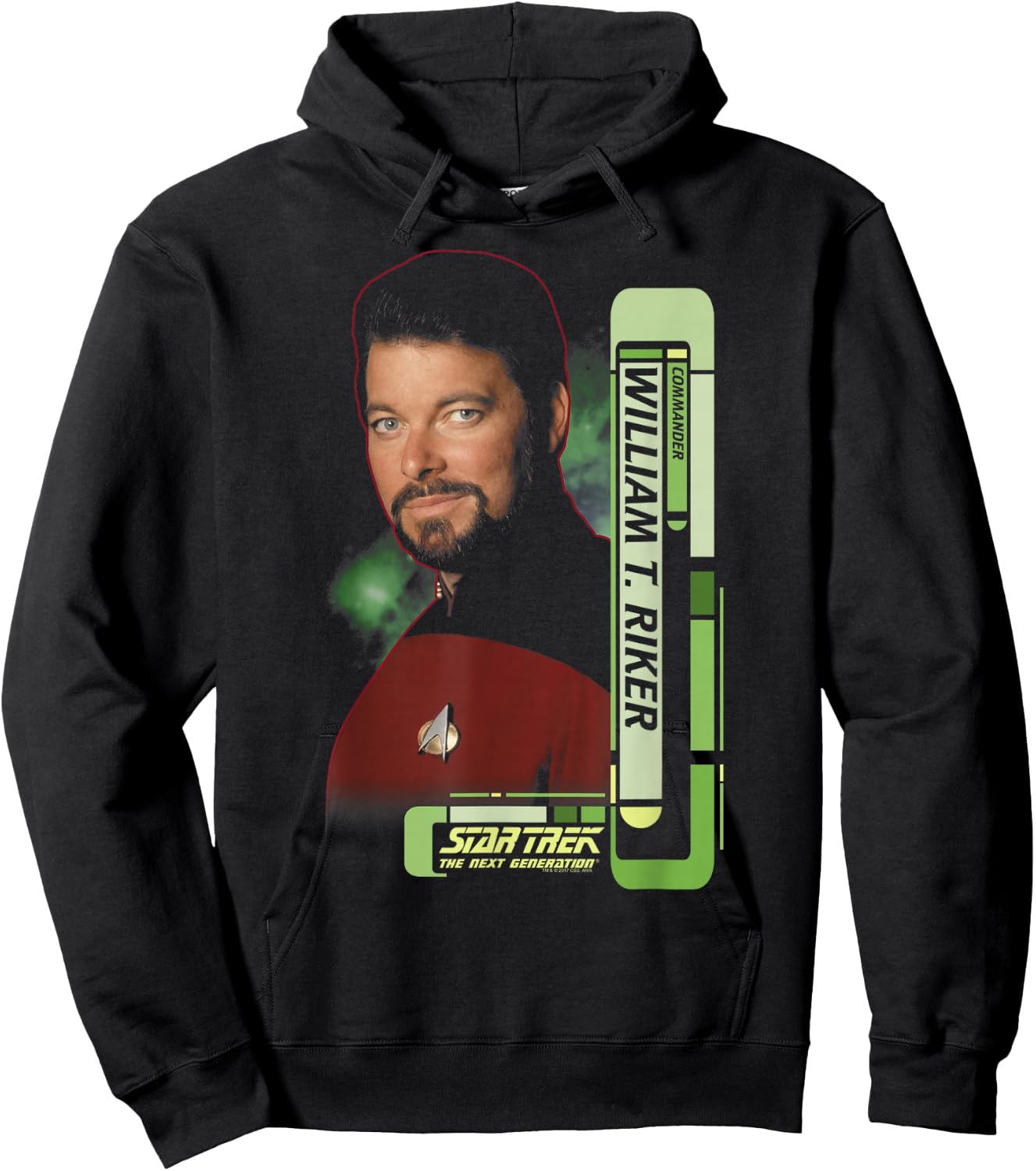 Star Trek Riker Hoodie - Hoodie | Black