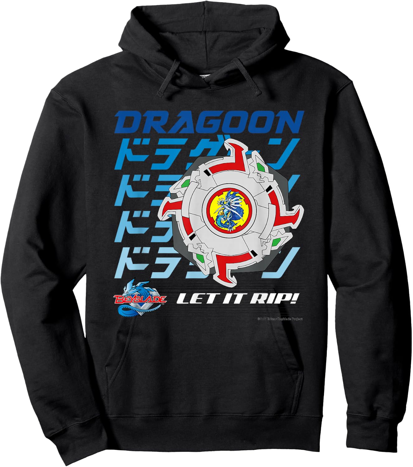 Beyblade Dragon Full Colour Hoodie - Hoodie | Black