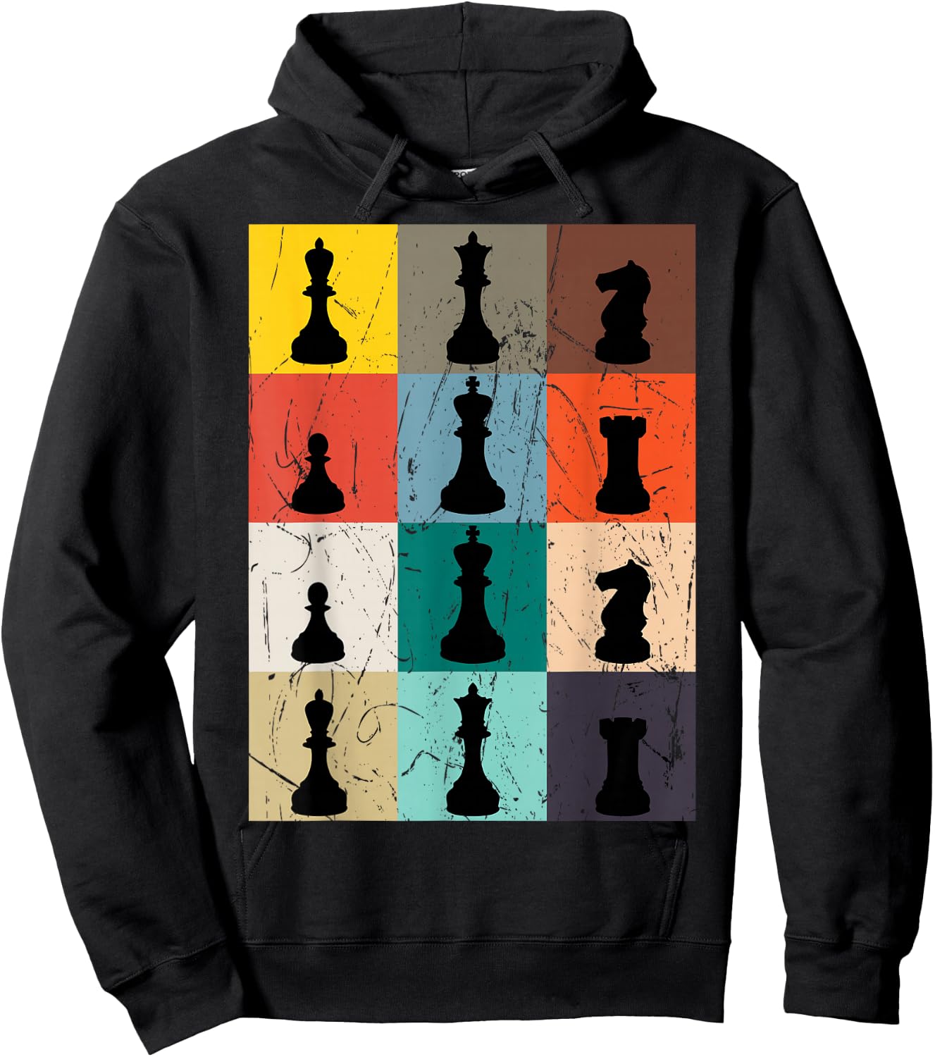 Chess Players Boardgame Pieces Checkmate Hoodie - Hoodie | Black