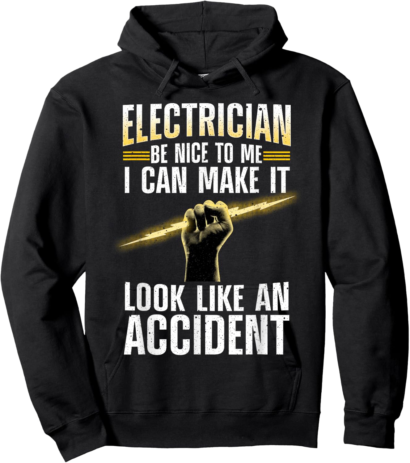 Funny Electrician Art Women Professional Electrician Hoodie - Hoodie | Black