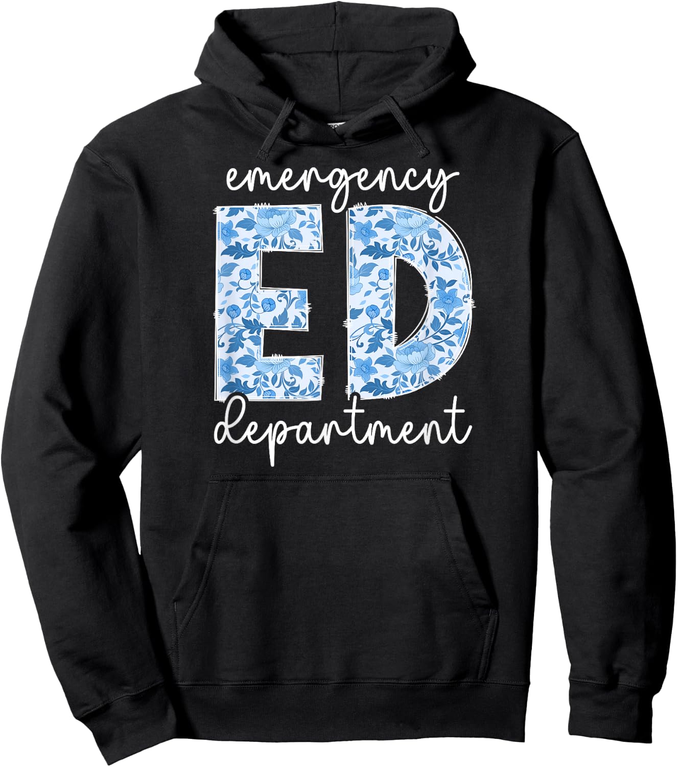 ED Emergency Department ER Emergency Room Hoodie - Hoodie | Black