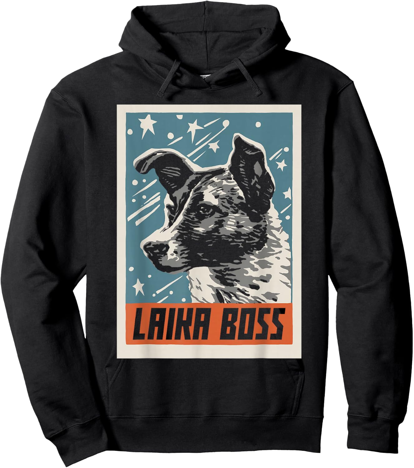 Laika Boss - USSR Soviet Space Dog Hoodie - Hoodie | Black