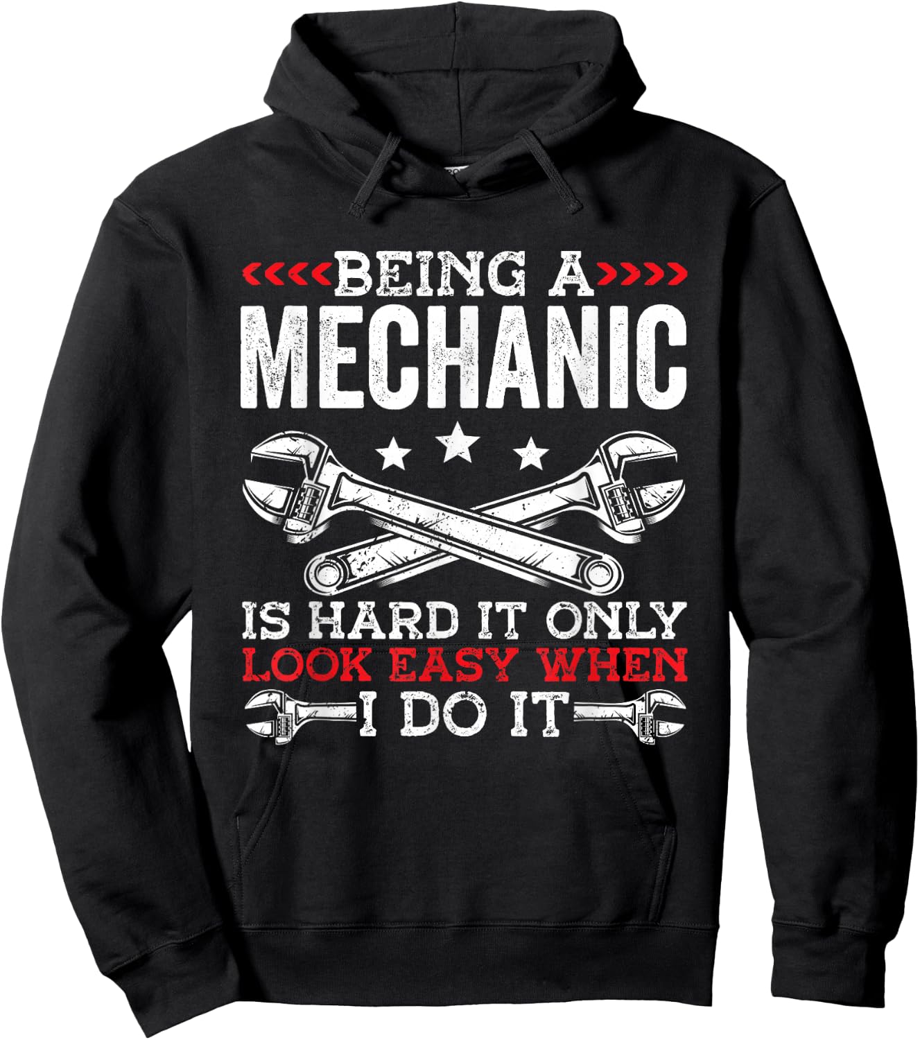 Being A Mechanic is hard Mechanic Hoodie - Hoodie | Black