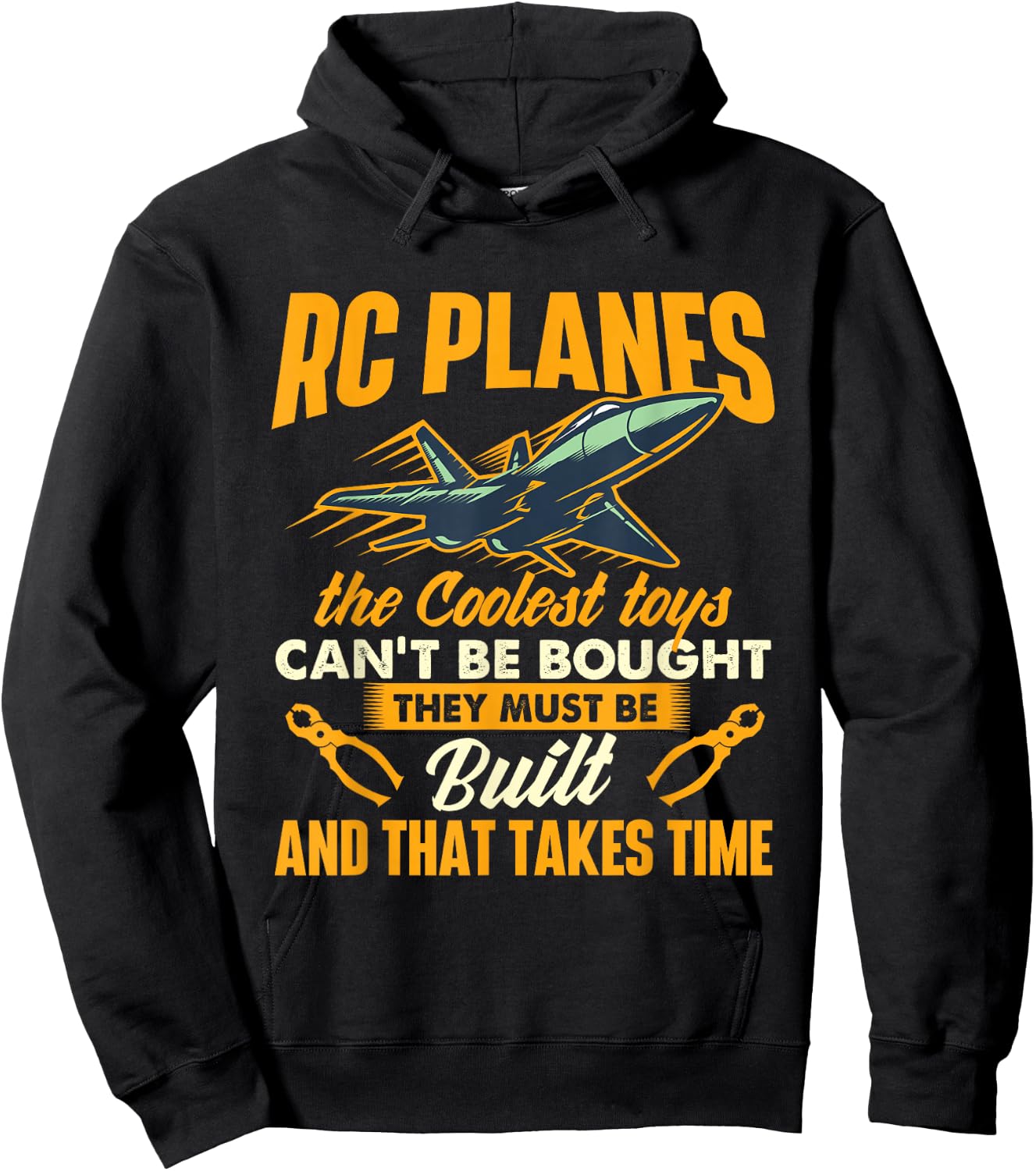 RC Planes The Coolest Toys Can't Be Bought RC Plane Pilot Hoodie - Hoodie | Black