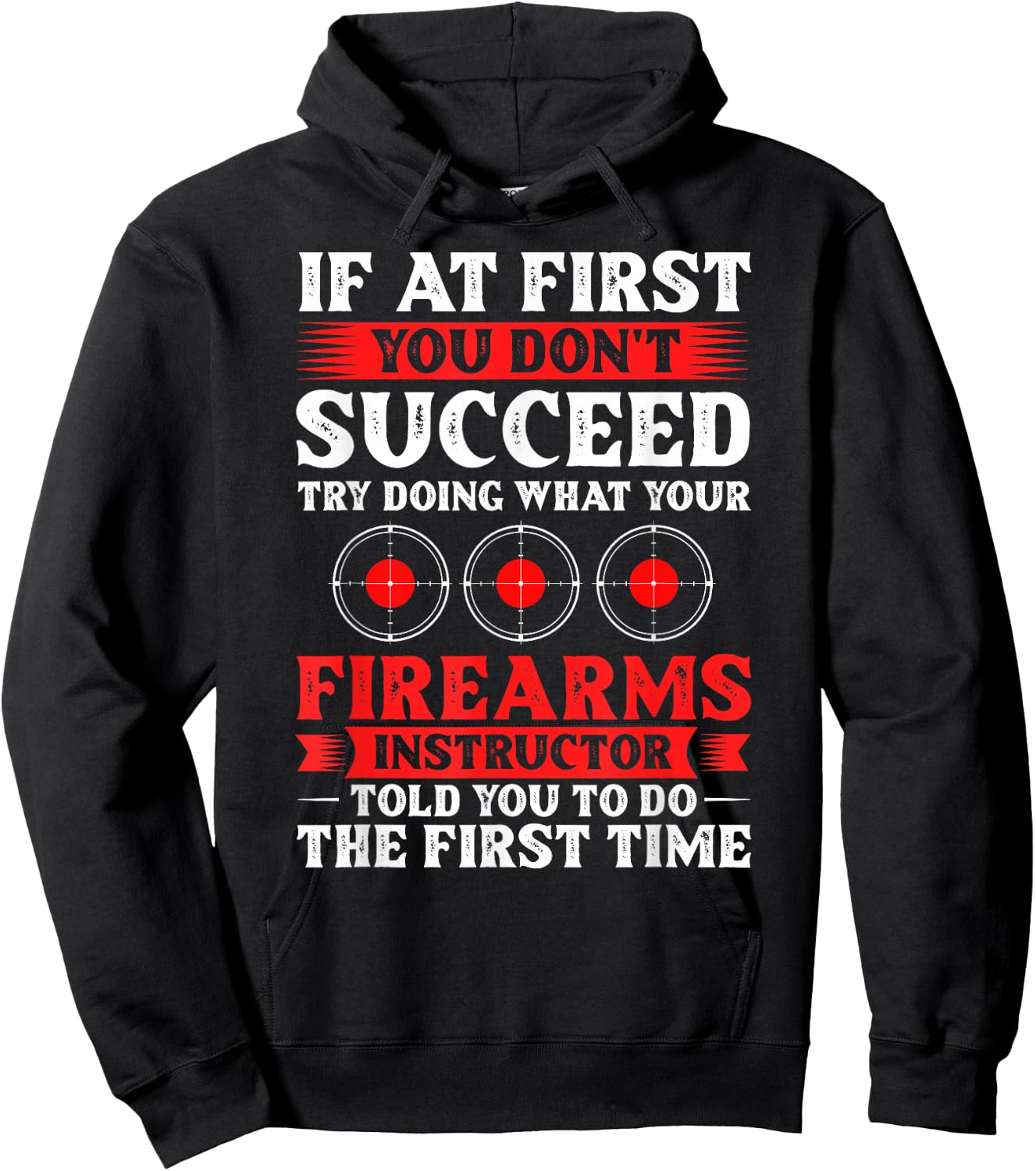 Firearm Instructor Gun Shooting Safety Weapon Training Hoodie - Hoodie | Black
