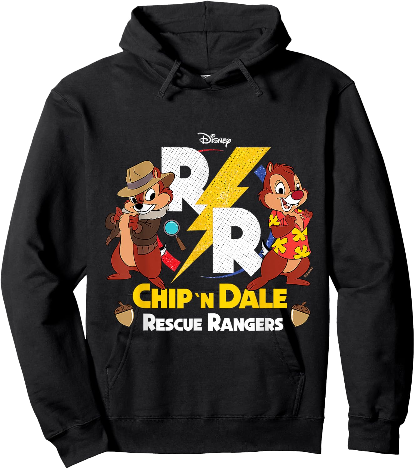 Chip 'N Dale Rescue Rangers - Rescue Rangers Design Hoodie - Hoodie | Black