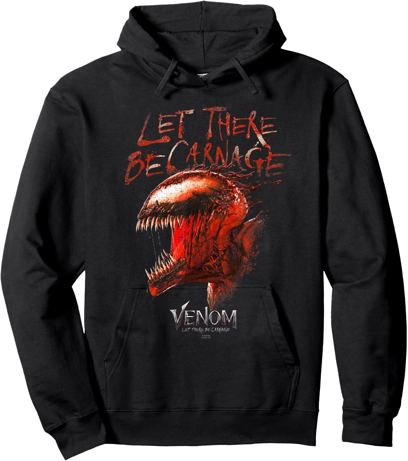 Marvel Venom: Let There Be Carnage Red Carnage Roar Hoodie - Hoodie | Black
