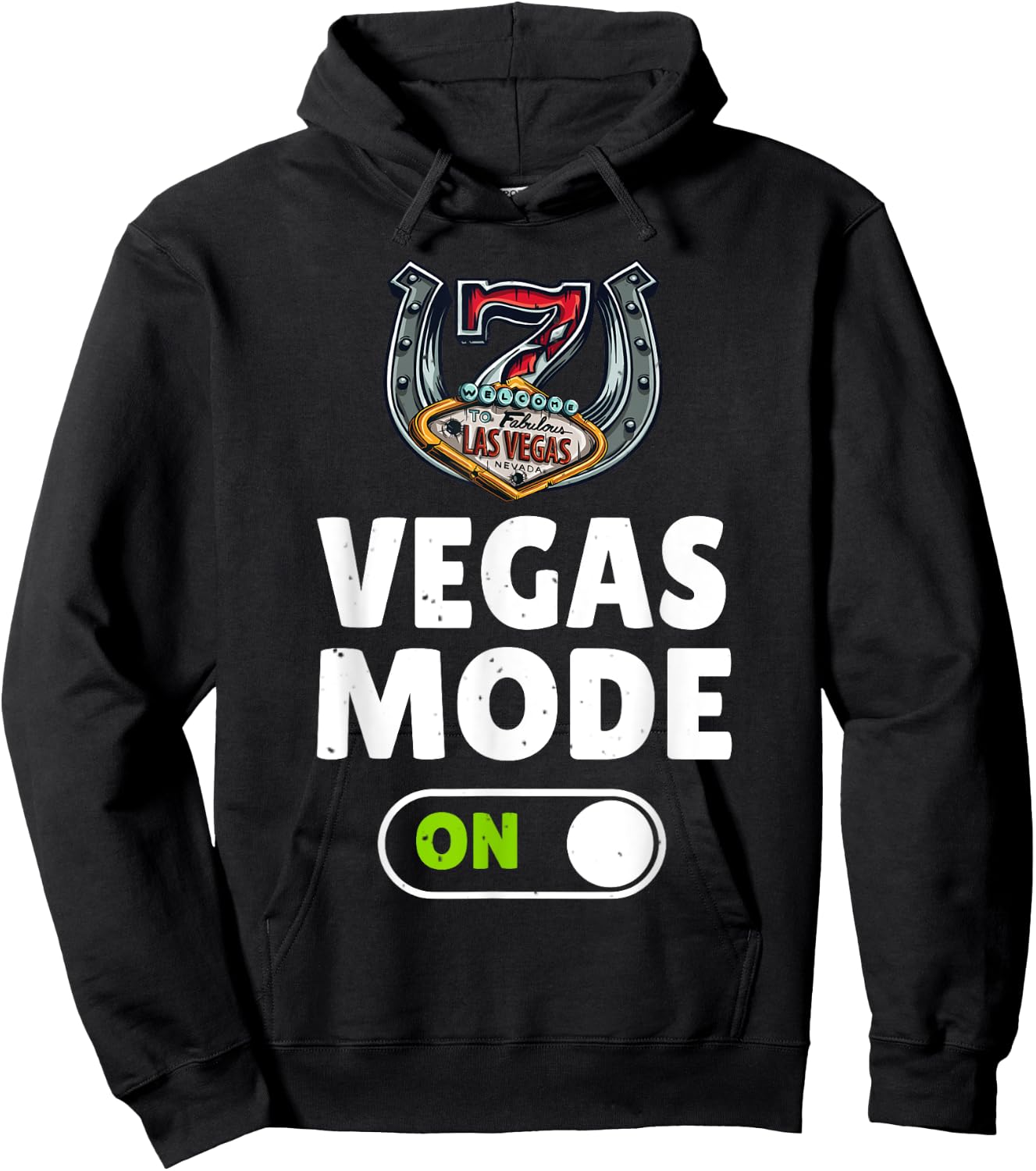 Las Vegas Women Men Vegas Mode Luck Souvenirs Vacation Hoodie - Hoodie | Black
